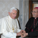 Pope Benedict XVI receives Archbishop Velasio de Paolis, C.S. in a private audience. (Photo: L�Osservatore Romano)