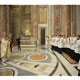 Br Garzari, LC, bearing the processional cross.