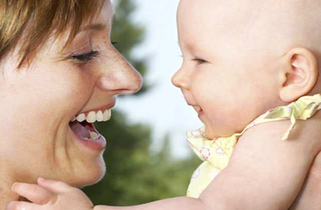 Madre y su bebé.