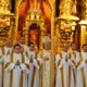 Archbishop Ricardo Bl&aacute;zquez with the new Legionary deacons and with Fr Jesus Mar&iacute;a Delgado (back row, 2nd from lef) and Fr Enrique Tapia (back row, 2nd from right).