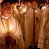 P. Antonio Izquierdo, LC, durante la Veglia Pasquale nel 2011