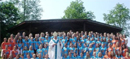 Picture of the group with Archbishop Raymond Burke, the archbishop of St. Louis Missouri.