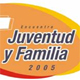 El logotipo del Encuentro: Una cruz que representa a Cristo como cabeza de la Iglesia y centro del Movimiento Regnum Christi; una familia que representa a la vez todos los j&oacute;venes y familias invitados y la gran familia del Regnum Christi.
