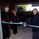 Mons. &Oacute;scar D. Sarlinga retira el list&oacute;n que abre las puertas al Colegio Mano Amiga en Argentina.