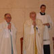 The thirty-four priests began each day with a Eucharistic concelebration.