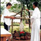 Blessing the image of Our Lady given to the Guaran&iacute; village of Catupur&iacute; by Missionary Families for the Third Millennium.
