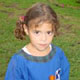 One of the very first students at the Santa Maria Mano Amiga school.