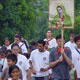 A rosary procession in the town of La Cumbre.