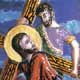 Christ is helped by Simon of Cyrene. Way of the Cross from the Novitiate chapel of the Legionaries of Christ in Salamanca (Spain).