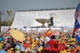 A view of the crowd at Cuatro Vientos prior to the Pope's arrival.