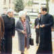 9 febbraio 2001, Chiara Lubich mentre conversa con P. &Aacute;lvaro Corcuera, L.C., durante una delle sue visite al centro di studi superiori dei Legionari di Cristo a Roma.