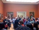 Br Eric Wandrey, LC, presents artwork at the Metropolitan Museum of Art.