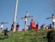 A live Stations of the Cross, ending in the crucifixion.