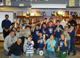 Some members of the Pickering Conquest club holding their donation cans for the Chalice fundraiser.