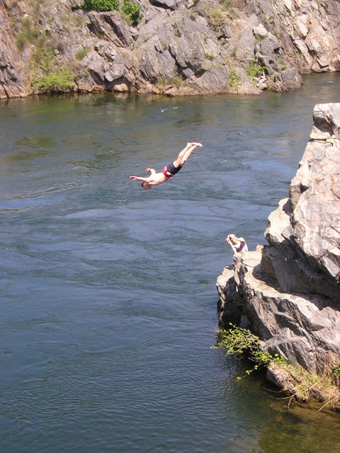 Fr Guerra in midair