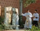Fr Alphonse Nazarro blesses the new grotto.