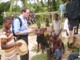 Fr Jeffery Jambon, LC, with some children from Asafo, Ghana.