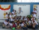 Mission Youth missionaries with some of the Haitian children in Port-au-Prince. 