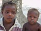 Two of the orphans at the Kay Mari Manman Tout Timoun orphanage.