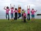 Convention girls show their JUMP! spirit.