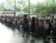 Morning line-up at Everest Academy in Manila.