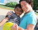 Mary Maher with a child from Nuevo Durango.