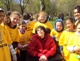 Challenge girls spending time with a Matheny resident.