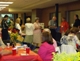 Participants socialize during a break between talks.