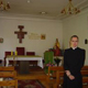Nella cappella del seminario in Russia.
