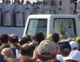 The Pope's arrival to Padua was greeted by a sizeable crowd.