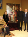 Mr. John Brogan and his wife (on wheelchair), with Father Mark Haydu, LC and Natalia Tsarkova.