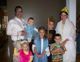 The LaFond family in their holy finery at the All Saints party.