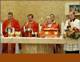 Archbishop Velasio De Paolis during the concelebration of the Mass at the Center for Higher Studies chapel in Rome.