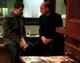 Fr Thomas Vendetti, LC, talks with a participant at Connolly's Pub and Restaurant in Manhattan.