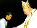 Michael Mullan with JPII Midnight Mass Christmas 2001