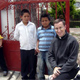 A Curso 2008 participant with some new friends from the local parish.