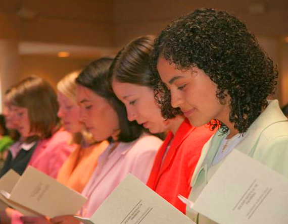 Two years after their initial consecration, the women make their solemn renewal of promises.