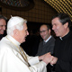 Benedict XVI greets Fr &Aacute;lvaro Corcuera, LC, at the end of the General Audience on January 7, 2009 (Photos: L'Osservatore Romano).