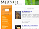 P&aacute;gina en internet de la Librer&iacute;a Mensaje, de Colombia.