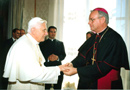 Pope Benedict XVI meets with Bishop Pedro Pablo Elizondo, L.C.