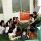 Underprivileged children at the new Mano Amiga school in Manila.