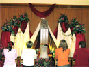 Adoration before the altar of repose on Thursday night