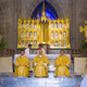Bishop Pedro Pablo Elizondo, LC, with newly ordained deacons Pedro Casta&ntilde;eda (right) and Noel Quezada (left).