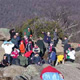 The first of the group to reach the top of Mary's Rock.