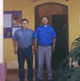 El P. Gustavo Paredes, a la izquierda, con el seminarista Eduardo Pastrana